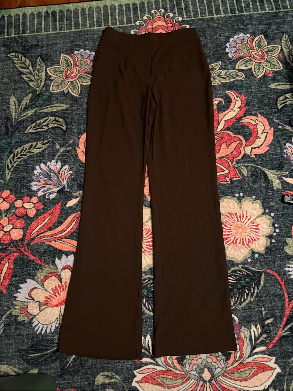 🤎 Abercrombie & Fitch Brown Wide Leg Dress Pants Sz 28 / 6 Long